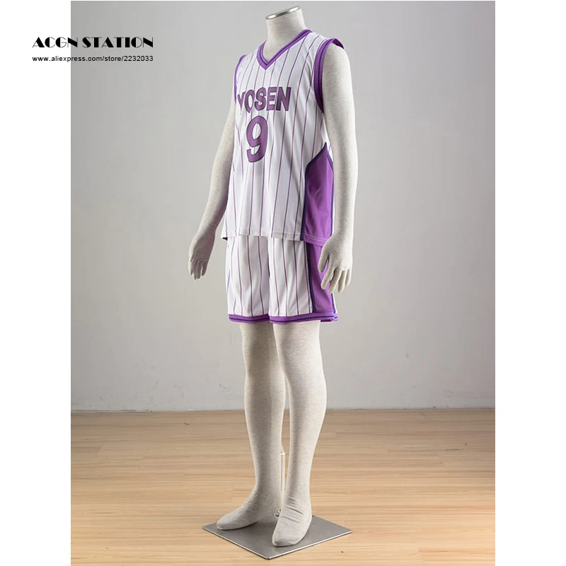 Бесплатная доставка взрослый костюм Kuroko no basuke Kuroko's баскетбольный Yosen