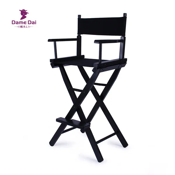 Стул для руководителя по высоте бара натуральная/черная рама с каванами садовая