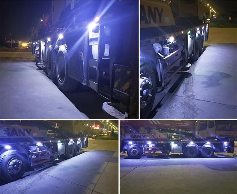 Автомобильная сигнальная лампа COB боковая лампа IP68 Водонепроницаемый индикатор светильник 24V светодиодный грузовой вагон Предупреждение лампа