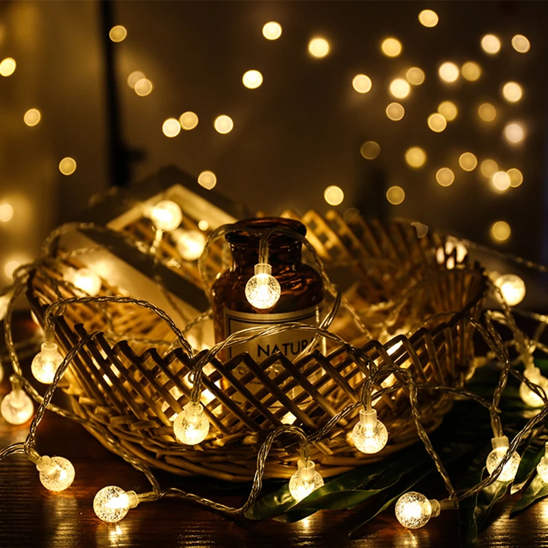 

1.5/3/6M Battery Operated Fairy Lights Christmas Garland LED String Lights Decoration Wedding For Party Bedroom Holiday Lighting