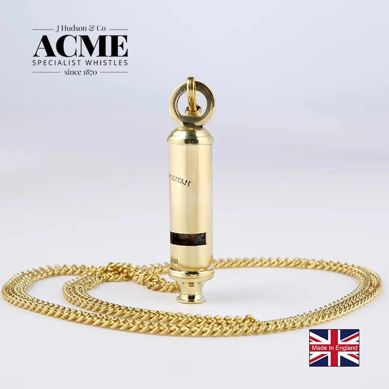 ACME Metropolitan 15/Золотая цепочка британский полицейский свисток модный тренд для
