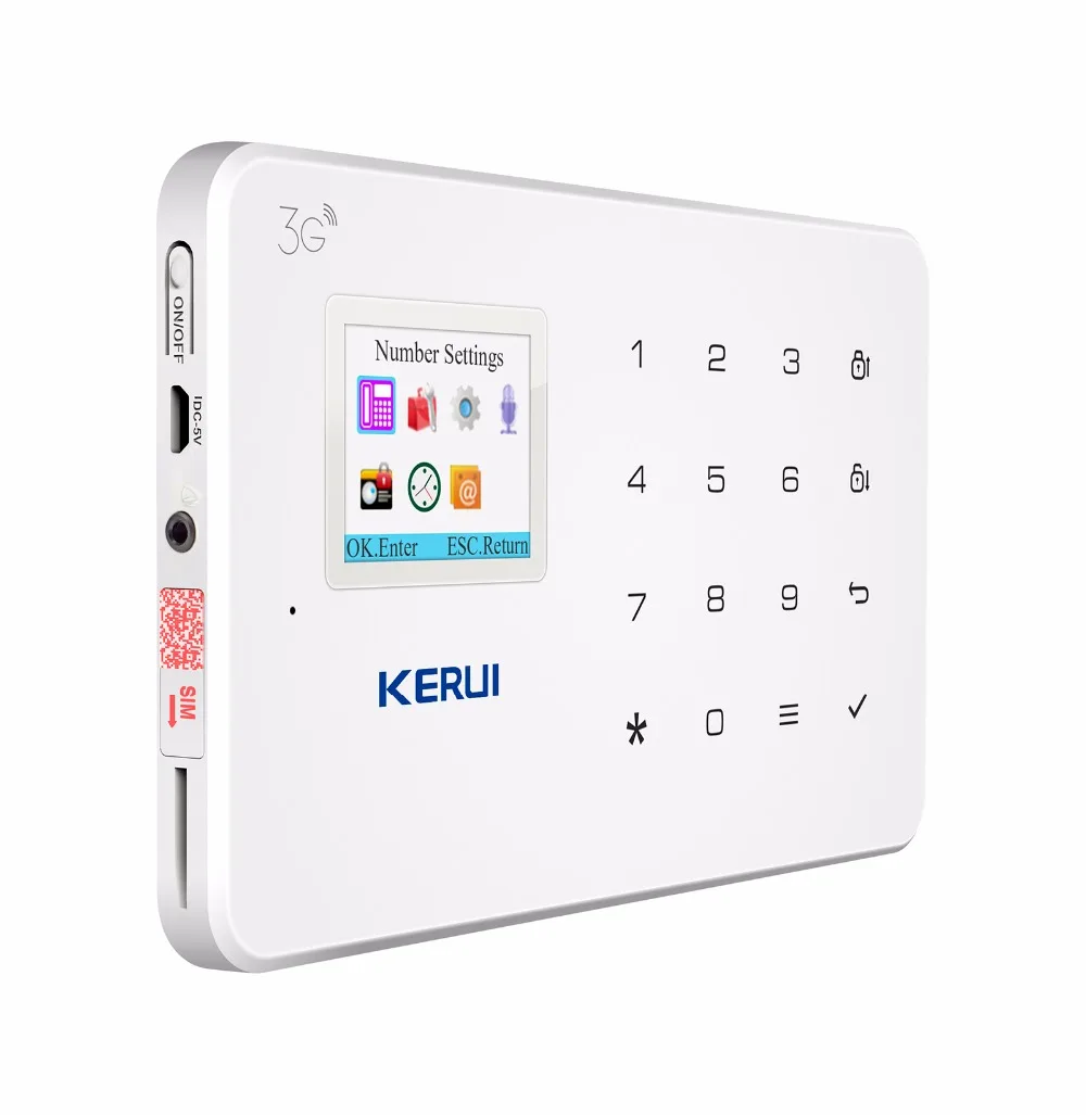 KERUI G183 WCDMA 3g 1,7 дюймов TFT цветной экран дисплей сигнализация s Беспроводная GSM домашняя охранная сигнализация наборы