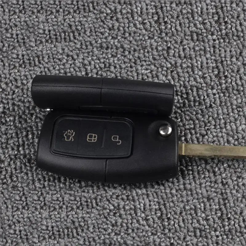 New HOT Key Shell Three-Button Folding Remote Case For And Button Pad Textured Precision Stitched Without Gaps | Автомобили и
