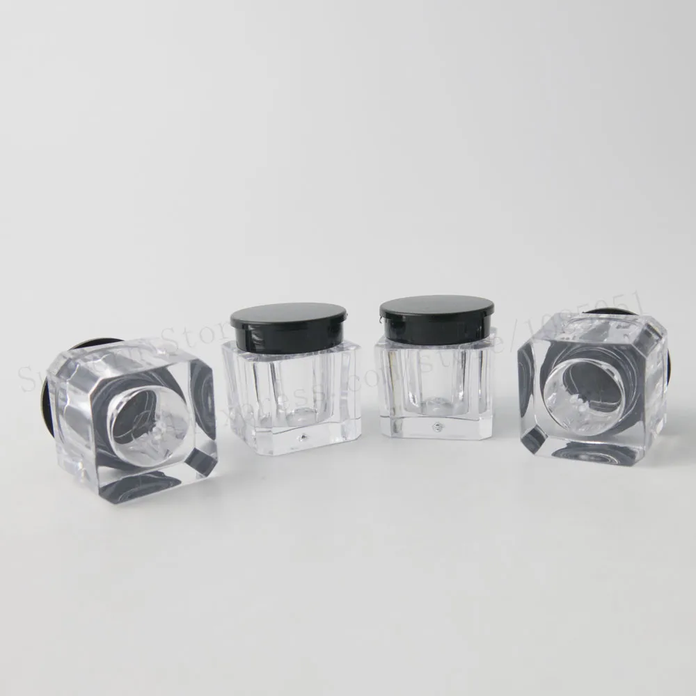 Новые туфли с квадратными 30 X3g многоразового Пластик макияж банка пустой