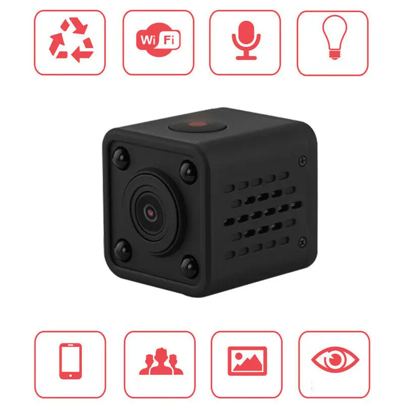 Камера видеонаблюдения Camsoy Mini Wi Fi беспроводная HD 1080P инфракрасное ночное видение