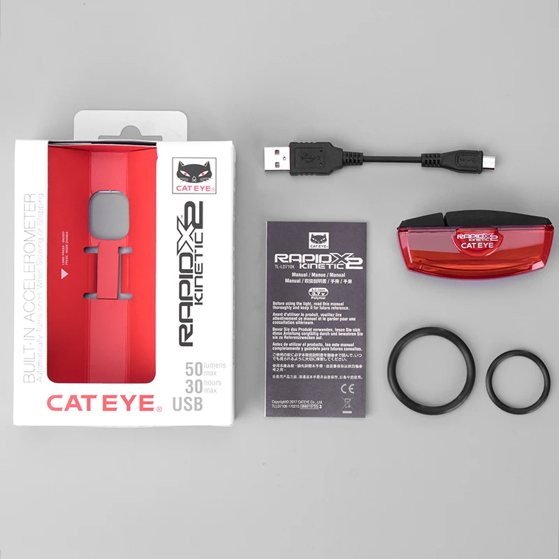 CATEYE велосипедные светильник велосипед задний Водонепроницаемый USB