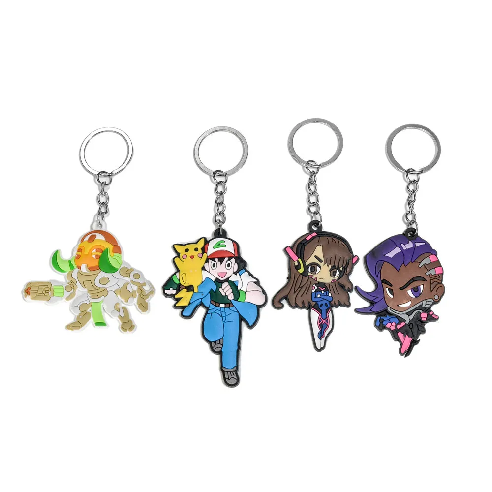6 типов Горячая игра Overwhtch брелок DVA SOMBRA Orisa фигурка модель OW Q версия силиконовый