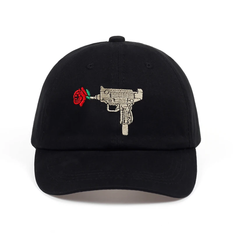 2019 Горячая пистолет УЗИ бейсболка с вышивкой розы Ak47 Snapback US модные Casquette папа