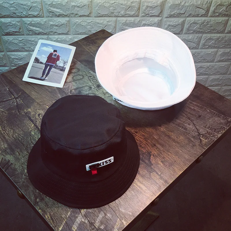 Панама женская с вышитыми буквами Модная хлопковая Складная шапка широкими