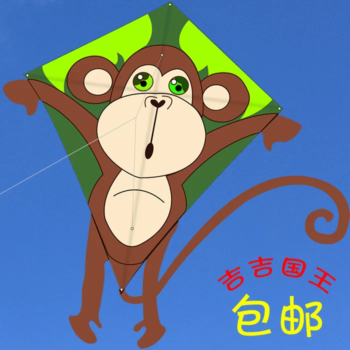 Новинка 2016 года Детские воздушные змеи с изображением обезьяны ромбов из