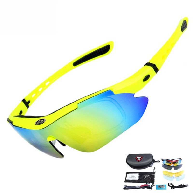 Велосипедные солнцезащитные очки с 5 линзами УФ защита для рыбалки на открытом