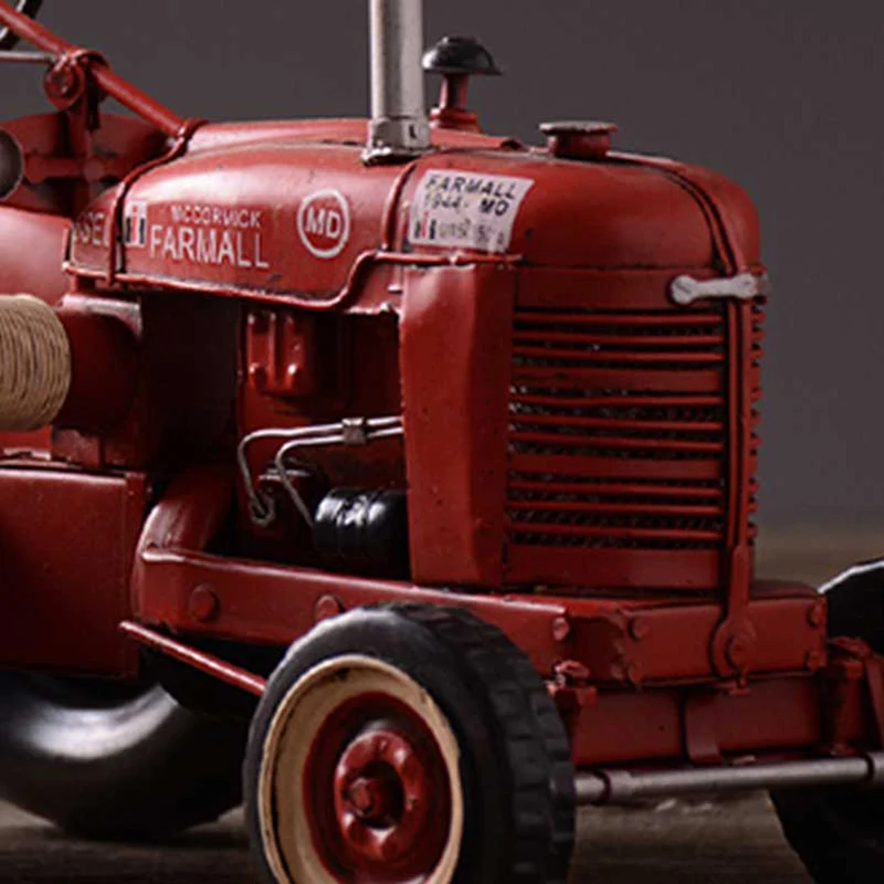 Vintage iron handmade luxury old tractor model retro metal art car Industrial age memory home decoration of livingroom | Дом и сад
