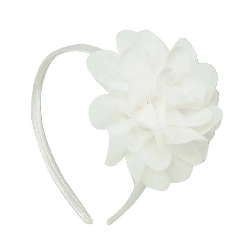 Потрепанные шифоновые цветы резинки для волос детей высокое качественное