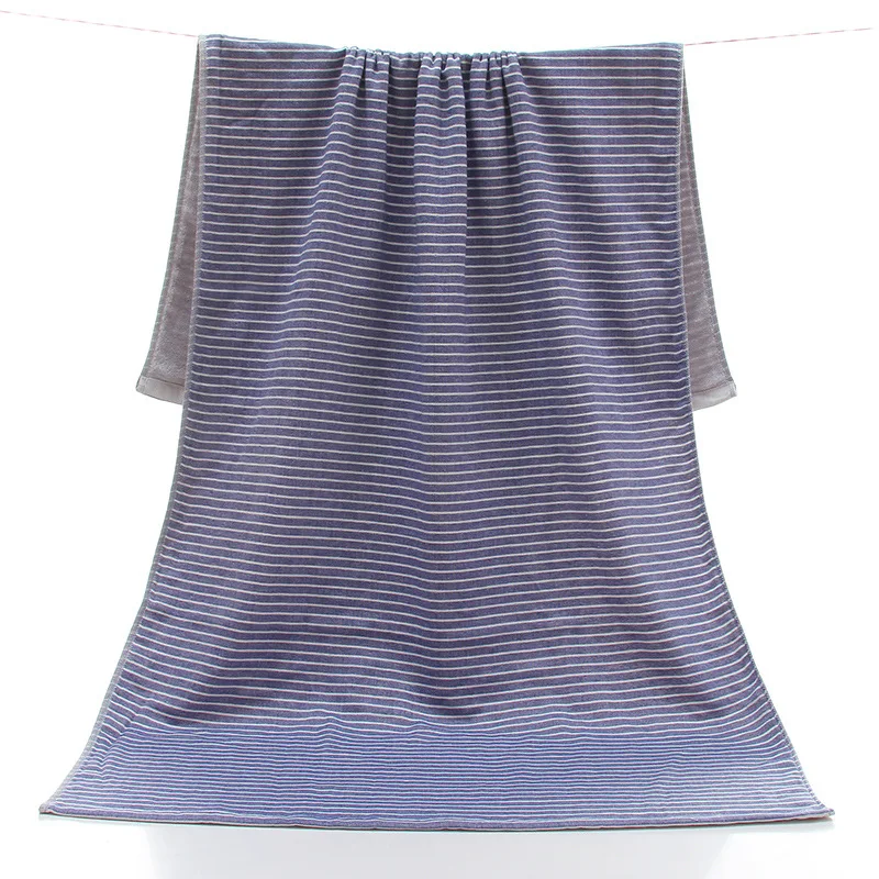 Blue 70x140 см 34x76 см хлопок Большое банное полотенце Хорошо Впитывающее мягкое турецкое хлопковое для спа полотенце s полосатое полотенце для лица s - Цвет: Blue