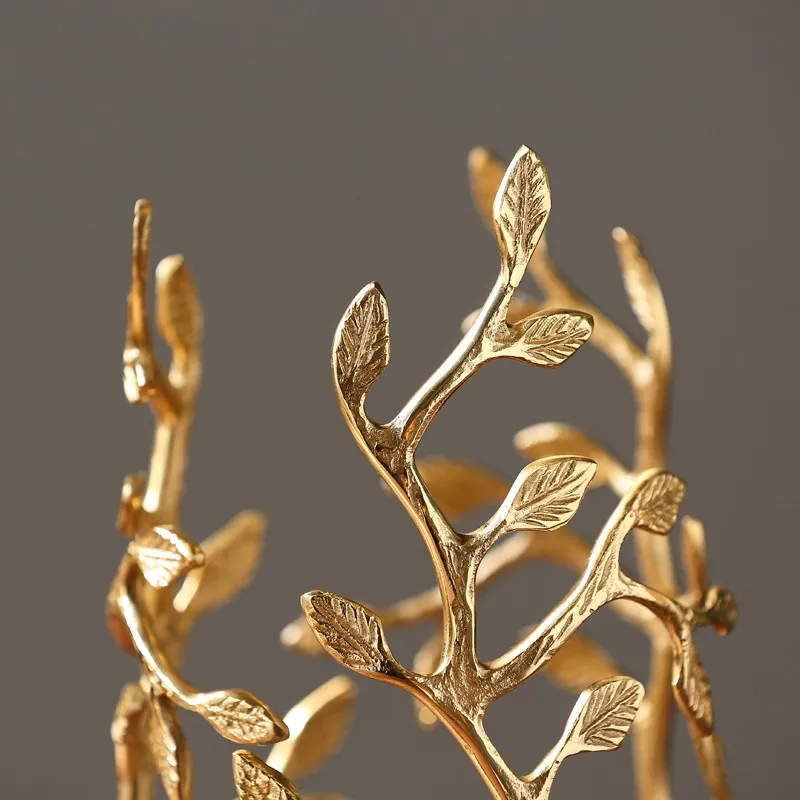 Современный минималистский золотое украшение для стеклянной вазы модель