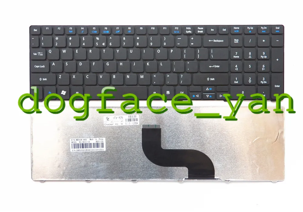 Английская клавиатура для Acer Aspire 5740 5742 5810T 7735 7551 5336 5410 5536G 5536 5738g 5738 5810 5252 5742G черная