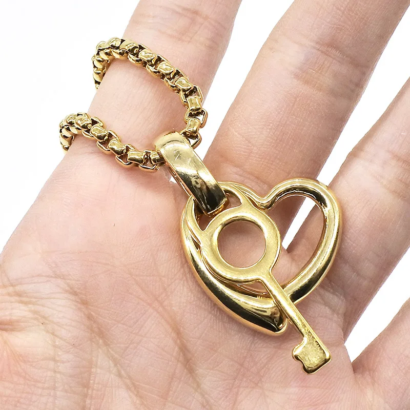 Женский комплект украшений AMUMIU из колье с подвеской и замком серьги чокер цвета