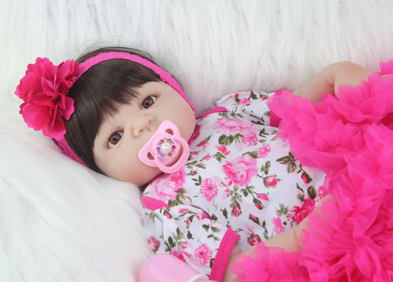 BZDOLL, 55 см, полностью силиконовая кукла для новорожденного, Реалистичная, для новорожденных, для девочек, для младенцев, кукла, для детей, Brinquedos, игрушка для купания