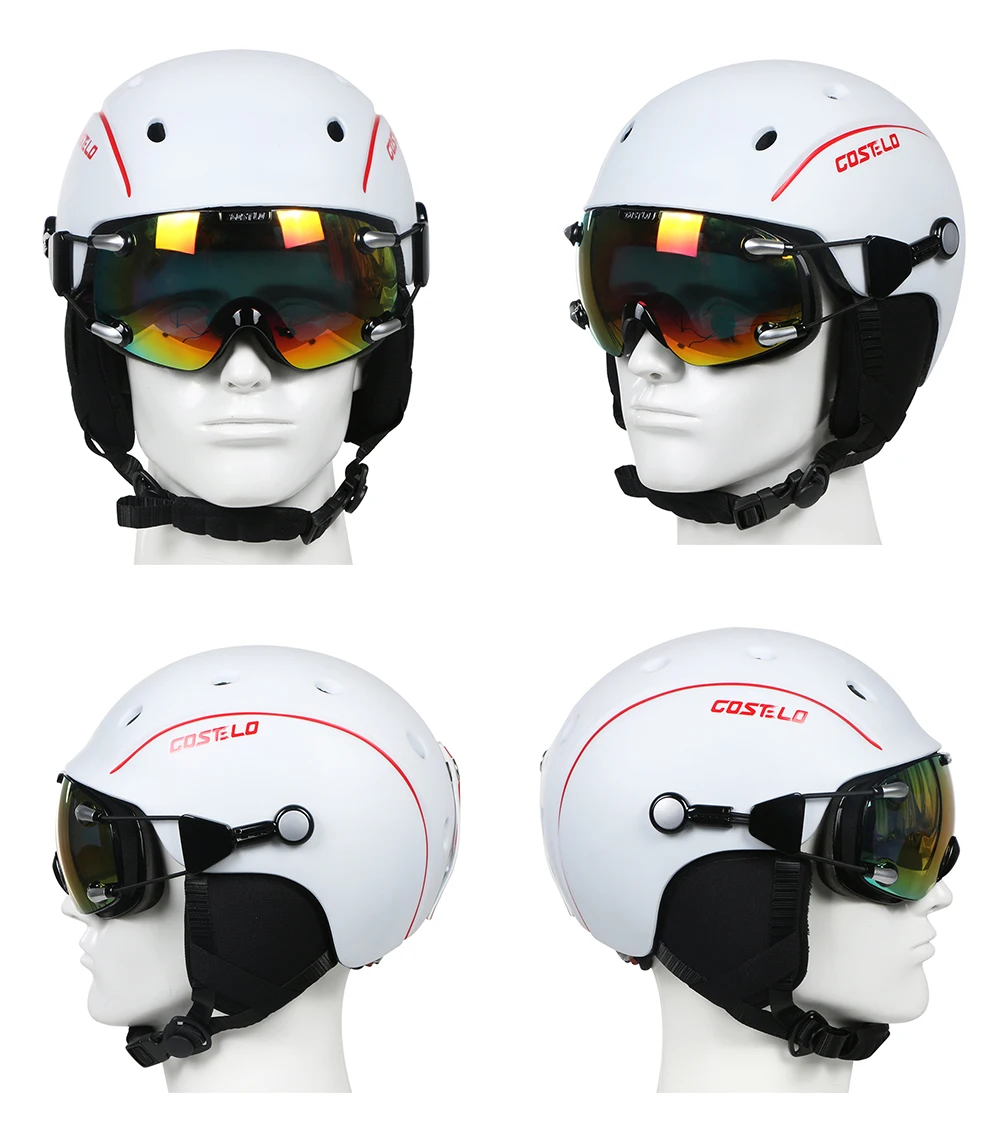 Шлем Costelo Airwolf для катания на лыжах и сноуборде Сверхлегкий дышащий Лыжный шлем со
