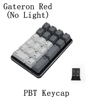 Gateron Red Axis PBT Все новые Magicforce Smart 21 ключ 2,4G Беспроводная Механическая цифровая клавиатура ноутбук, настольный компьютер, беспроводная клавиатура - Цвет: Gateron Red Axis PBT