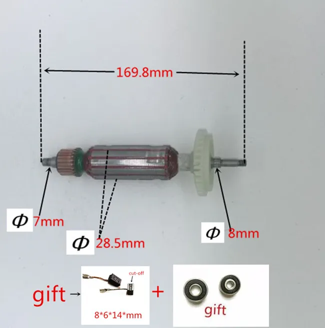 

Якорь роторного двигателя 220-240 В для Bosch GWS7-100 GWS7-125 GWS720 GWS720ET GWS7-100T GWS7-115 GWS7-115E GWS7-115ET