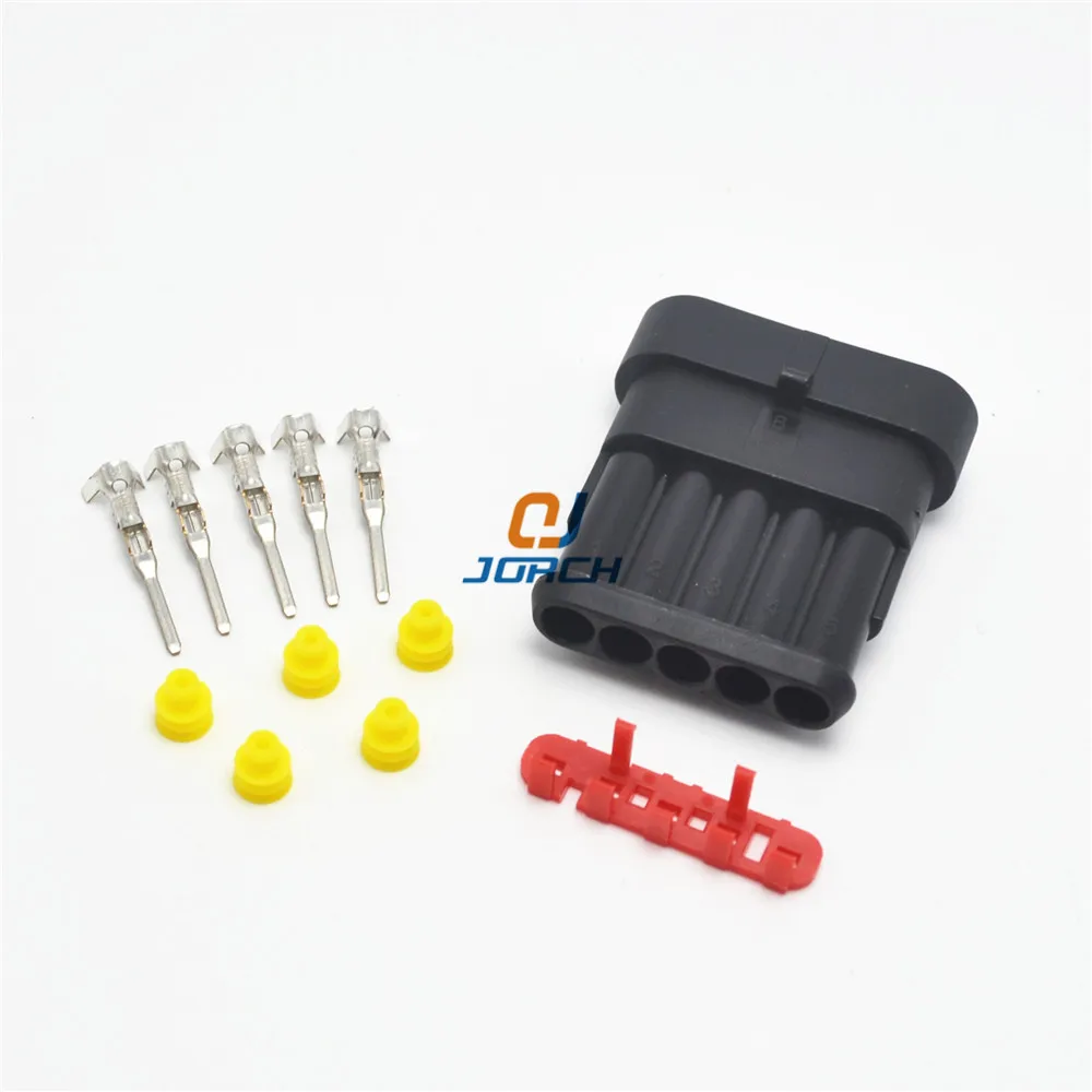 5 комплектов контактов Tyco Amp Superseal plug 282107 1 автомобильный Пластиковый кабель для