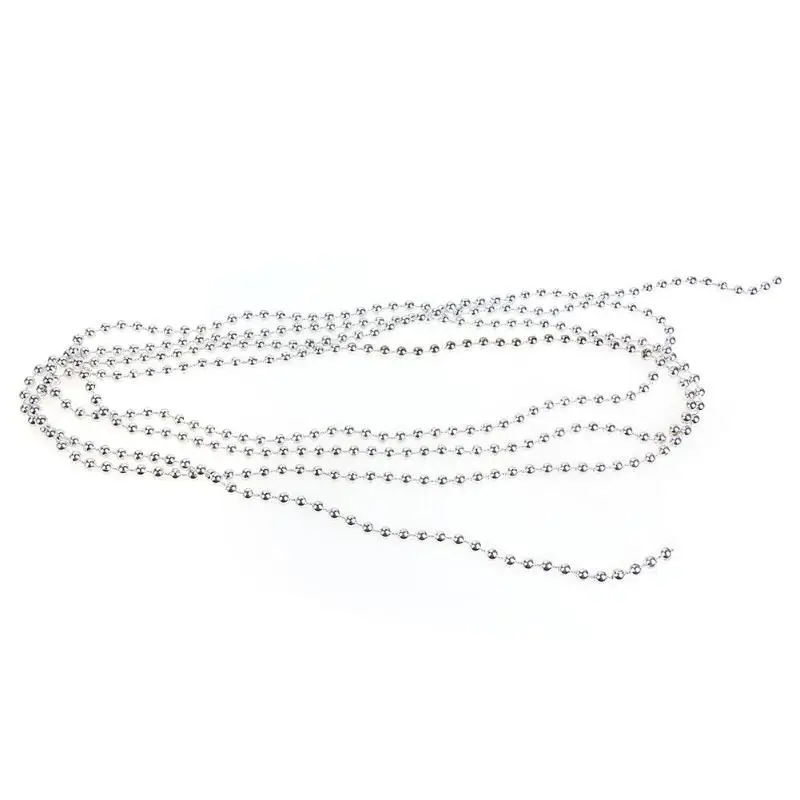 2 7 м бусины украшения для рождественской елки серебряные фотообои