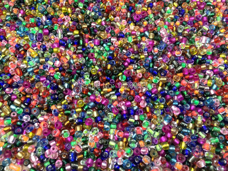 Оптовая продажа бусины из чешского стекла двойного цвета 22 г/4 мм для