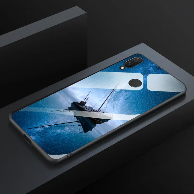 Мягкий край задняя крышка чехол для Huawei Honor 8X6 5 &quotзакаленное стекло бампер 8X8 X