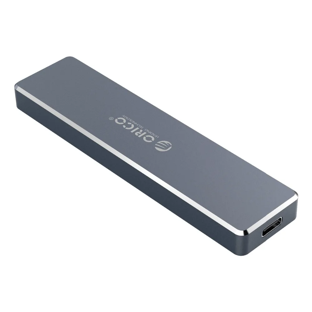 ORICO M.2 SSD корпус 10 Гбит/с Поддержка UASP протокол USB3.1 Gen2 type-C Mini SSD Чехол-зажим/Push-open type с кабелем type-C