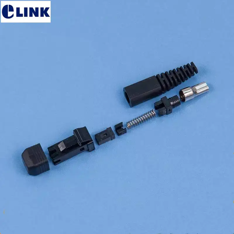 50pcs MTRJ fiber optic connnector kits 2.0mm SM MM female male Disassembled with ceramic DUPLEX ferrule free shipping ELINK
