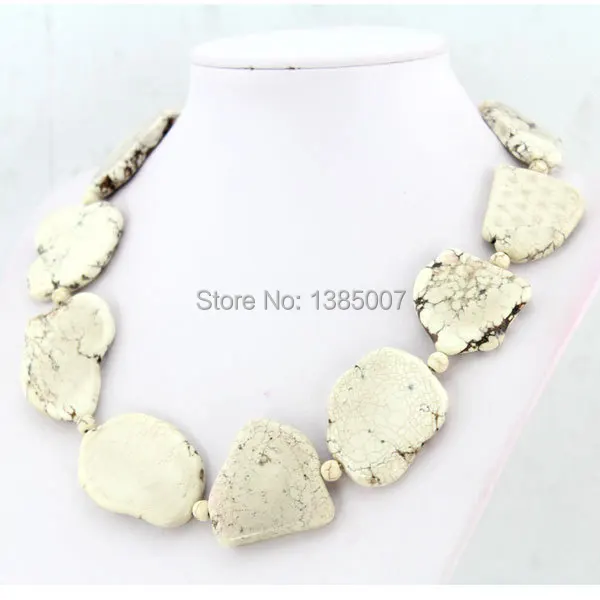 Африканские белые бирюзовые бусы красивые ювелирные изделия праздничное