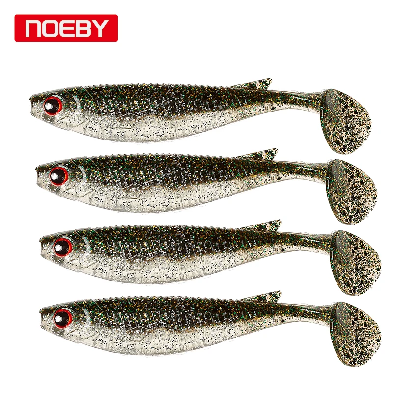 Noeby Pesca Tiddler мягкие приманки 10 см 4 шт./пакет для рыбалки имитации мягкой рыбы