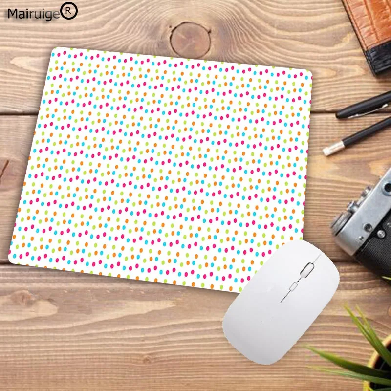Mairuige white Gold Pink Polka Dots High Speed New Mousepad Size for 18X22CM Gaming Mousepads Big promotion For Russia | Компьютеры и