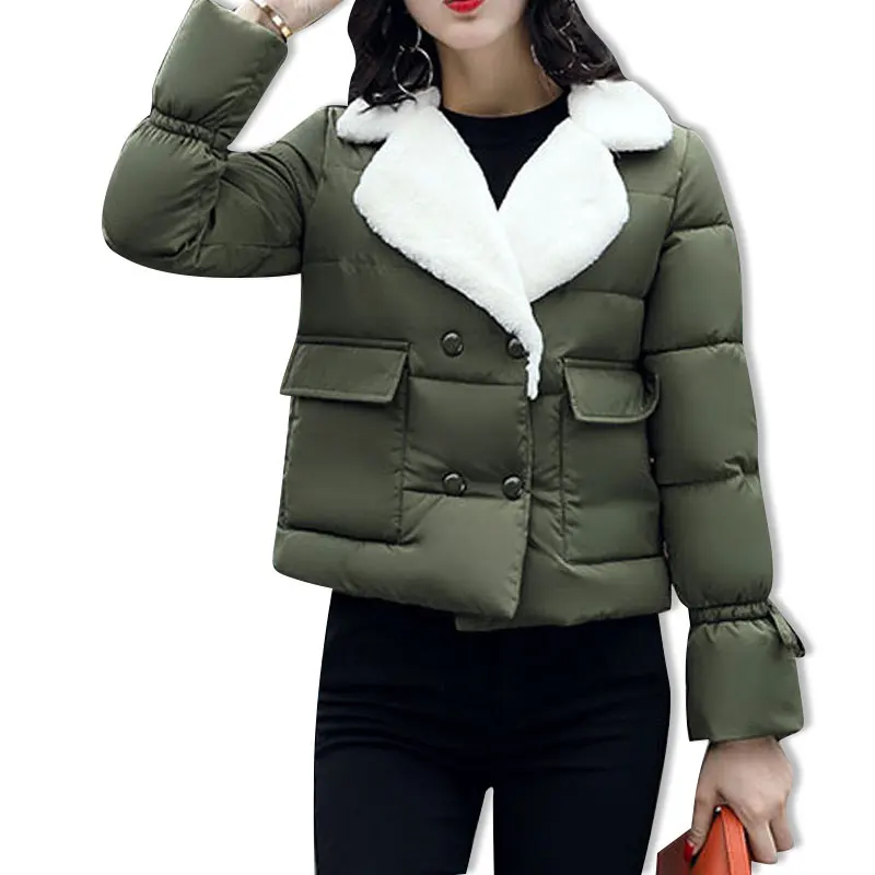 Short Harajuku Jacket Winter Women 2017 Womens Parka Coats Miegofce Coat Solid Praka MF0007 | Женская одежда