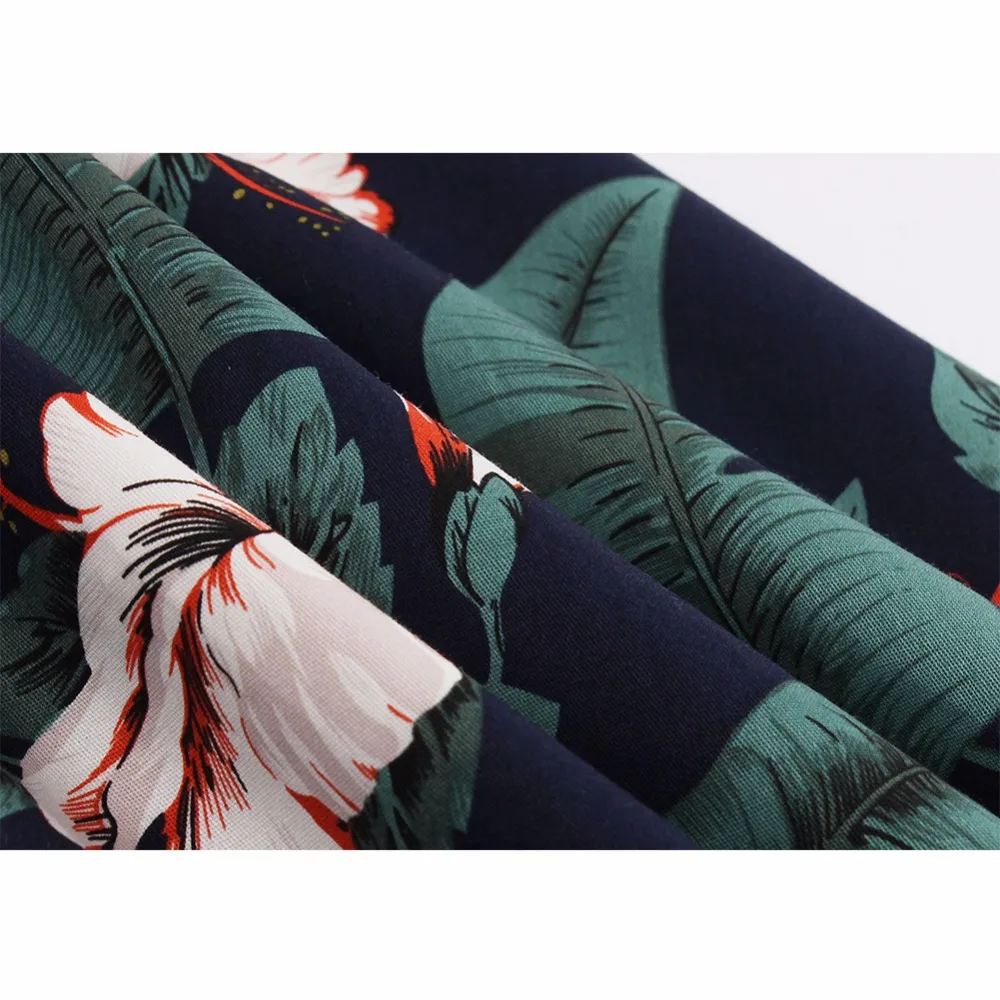 2018 Большие размеры Лето Винтаж женское платье Одри hepbum 50 s Цветочный принт халат