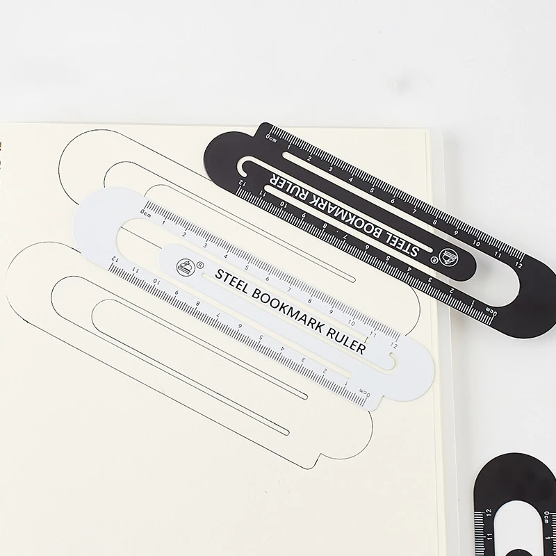 Metal Bookmark for Book Steel Ruler Measuring Tool Multifunction School Office Desk Stationery Chancery Draw Accessories | Канцтовары