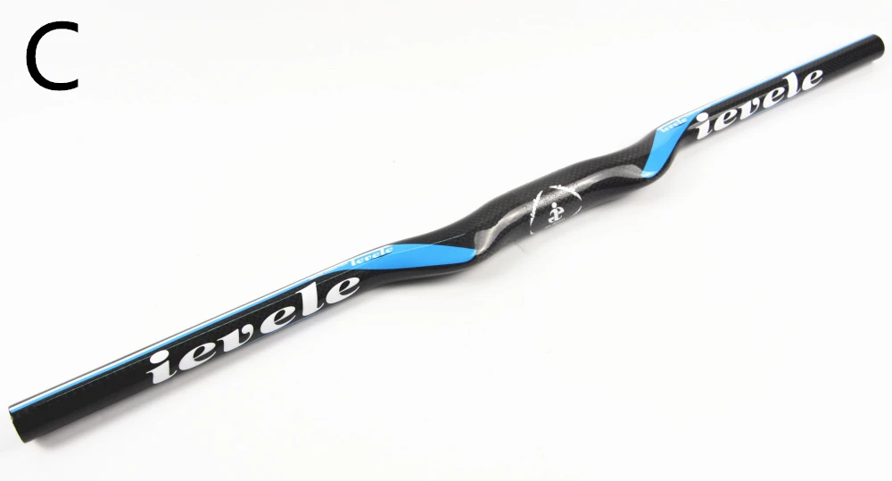 Плоский горизонтальный руль для горного велосипеда 3K из углеродного волокна 25 4/31