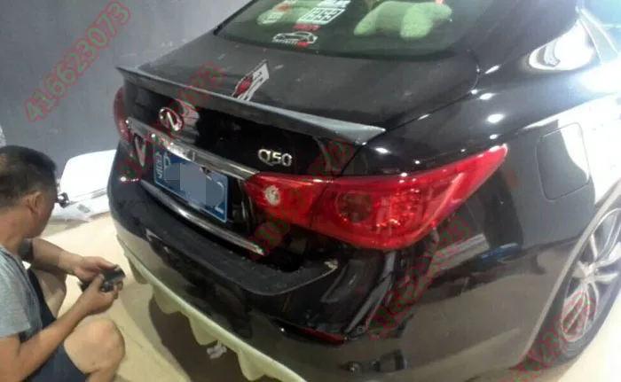 Подходит для infiniti Q50 AST задний спойлер из углеродного волокна заднего крыла |