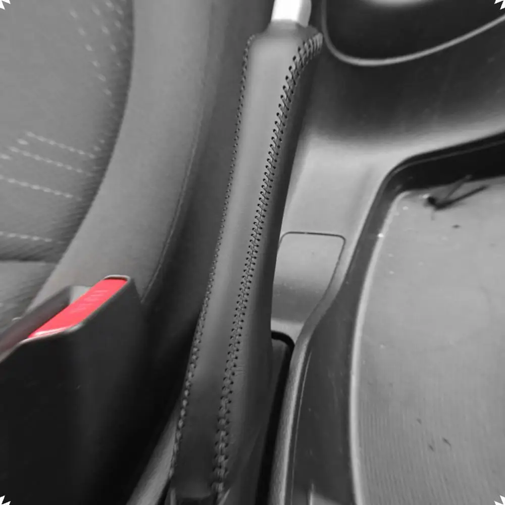 

Автомобильные чехлы ручника PONSNY чехол для Honda Fit 2014, Стайлинг автомобиля, ручки и ручки из натуральной кожи