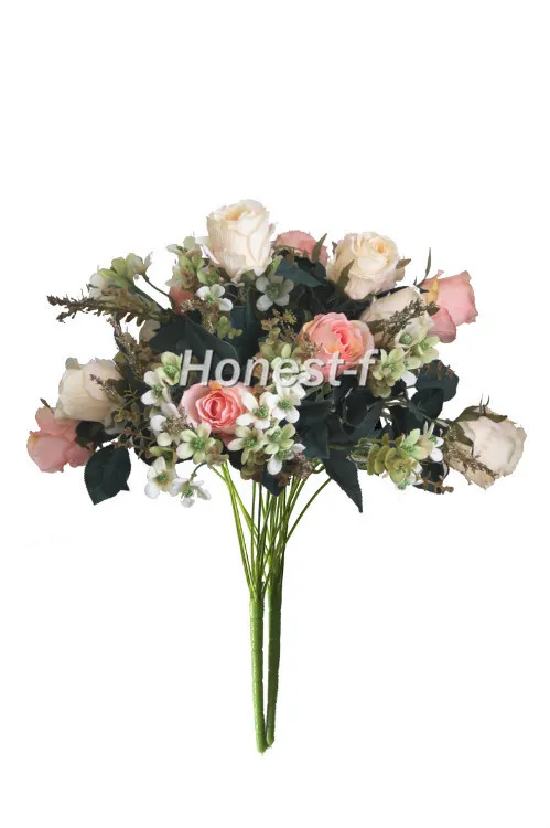 Искусственные разноцветные розы шелковые цветы смешанная композиция украшение