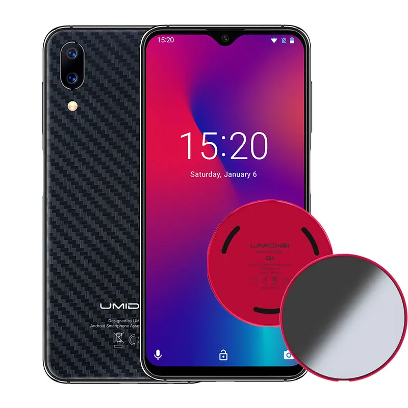 Add Q1 Carbon Fiber UMIDIGI One Max Global Bands 4 Гб 128 ГБ 6," полноэкранный смартфон Helio P23 4150 мАч NFC Беспроводное зарядное устройство для лица ID 18 Вт - Цвет: Add Q1 Carbon Fiber