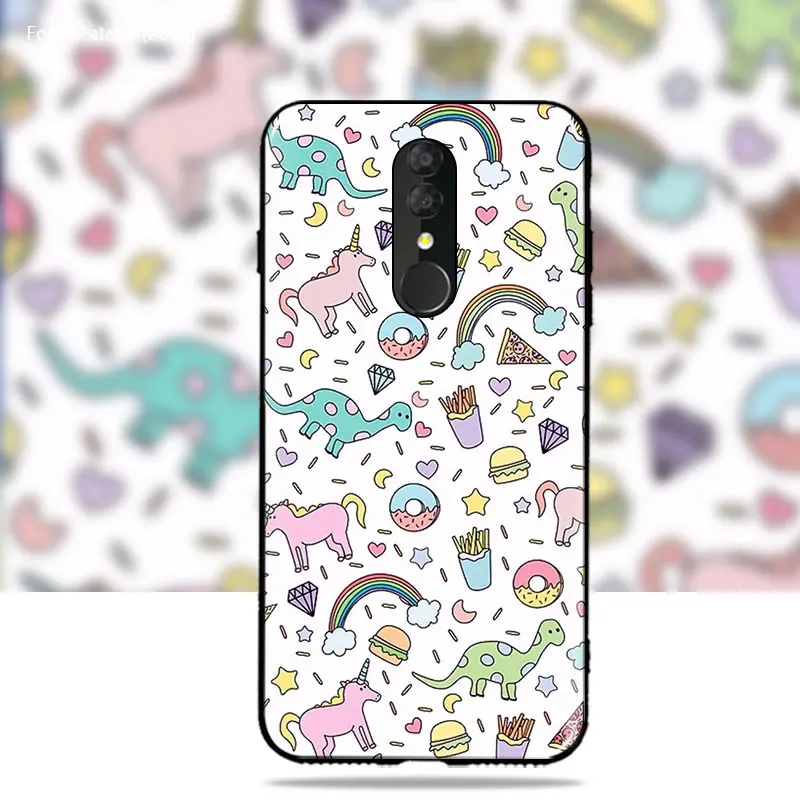 For Alcatel 3 2019 5053Y Case 5053D 5053K 3L Cover Soft TPU Animals Unicorn cat case for Phone |
