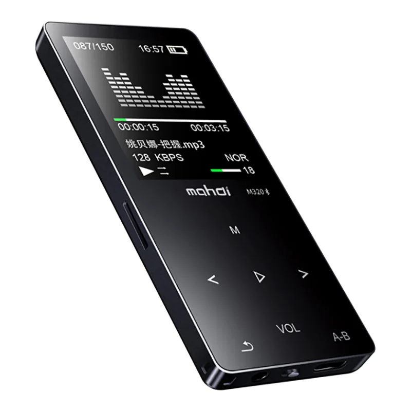 Металлический Bluetooth MP3-плеер 1,8 дюймов сенсорные клавиши fm-радио Запись голоса видео электронная книга тонкий музыкальный плеер без потерь Walkman