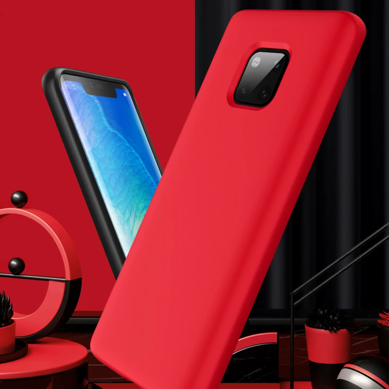 Однотонные силиконовые чехлы для Huawei Mate 20 pro 20X Nova 2 plus 2S 3 3i 4 Модный чехол на милый