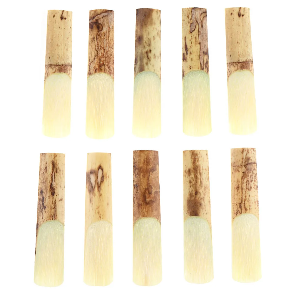 Страус 10 шт альт bE 2 1/2 Саксофон Reeds Bamboo Strength 5 для аксессуаров саксофона|Детали и
