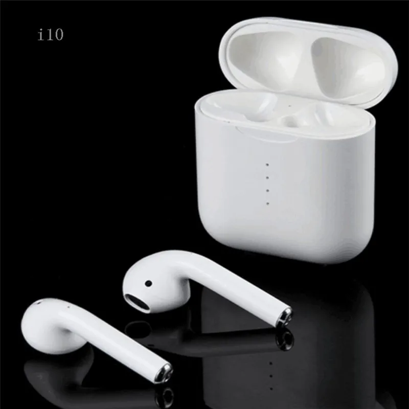 Новая i10 tws bluetooth гарнитура type c jack поддерживает беспроводную зарядку с сенсорной
