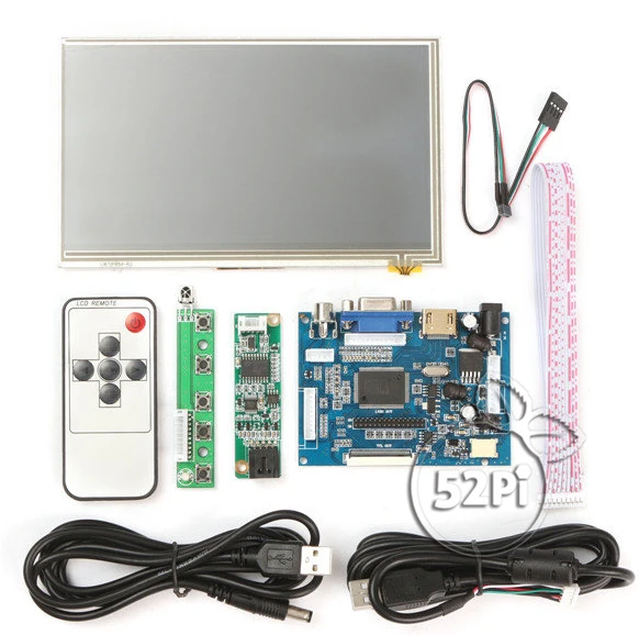 52Pi Raspberry Pi 3 model b плюс бесплатный подарок ABS чехол вентилятор радиатора и 7 дюймов