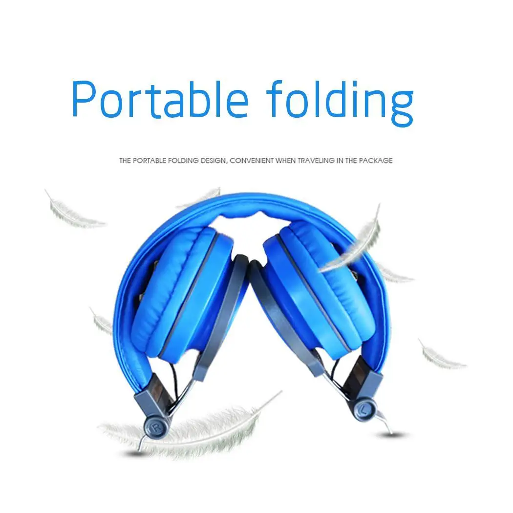 Портативная Проводная детская головная гарнитура складная 20-20 к 1 5 м 108дб + 3дБ 32