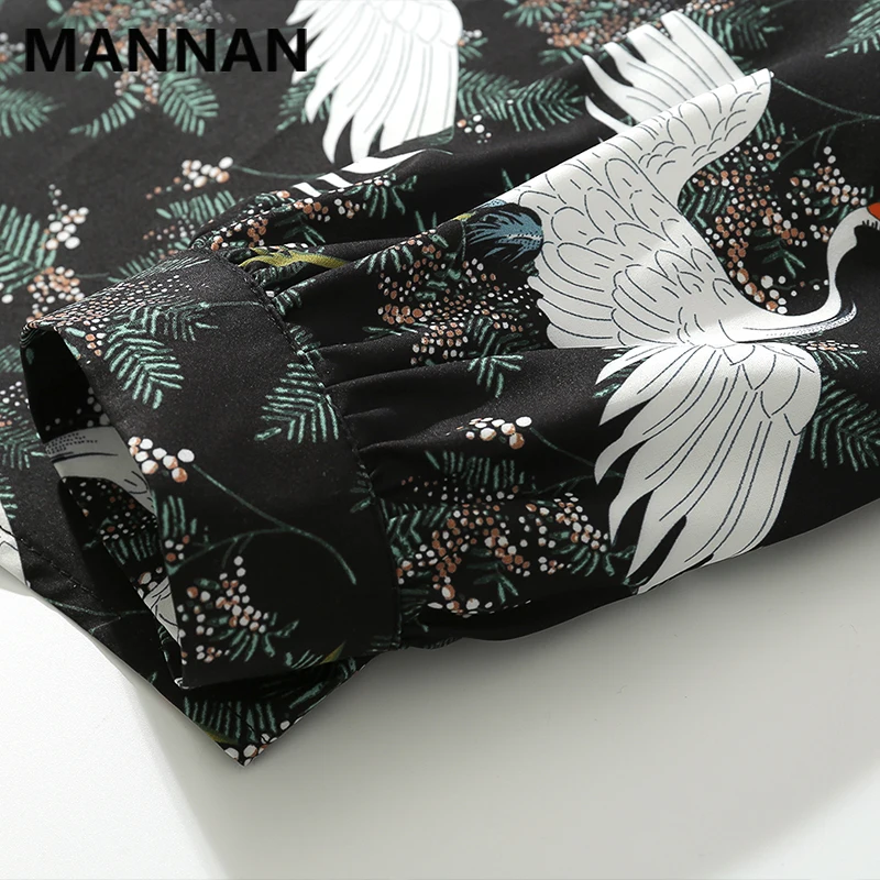 MANNAN 2019 Casual Print Short Sleeve Shirt Men Streetwear Summer Hawaii Beach Women Fashion Loose Shirts Mens | Мужская одежда